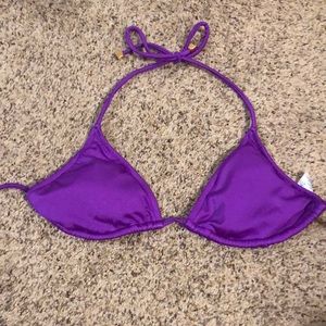 Purple String Bikini Top
